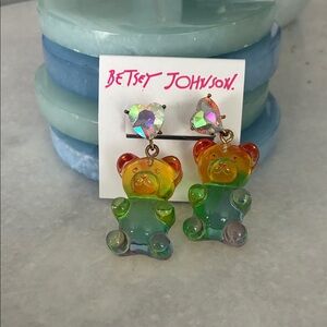 Betsey Johnson Multicolor Gummi Bear Earrings